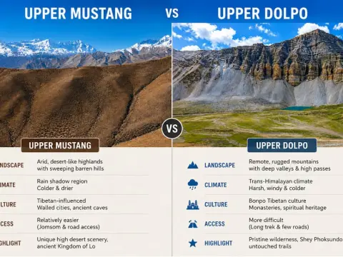Upper Mustang vs Upper Dolpo Trek: Which Restricted Area Trek in Nepal Is More Remote?