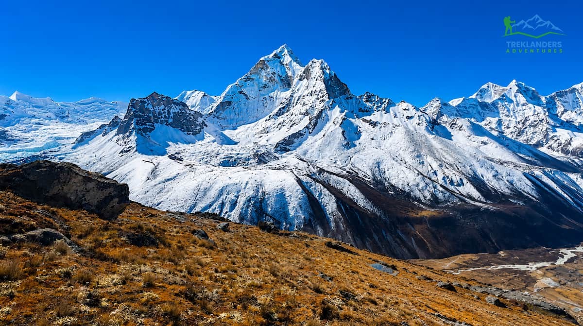 Stunning view of Mt. Ama Dablam during the acclimatization day in Dingboche