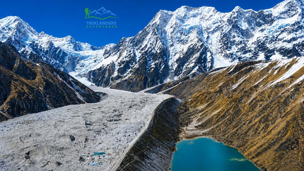 Stunning views of glaciers, lakes, and mountains on the Manaslu Circuit Trek