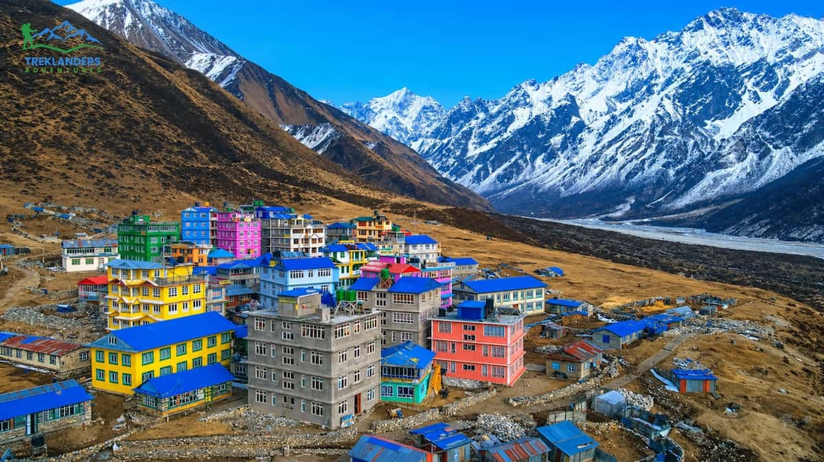 Teahouses lodges at Kyanjin Gompa