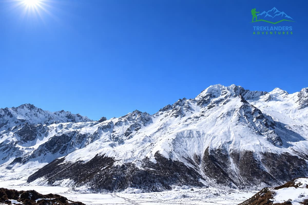 Beautiful Mountain View from Kyanjin Ri- Langtang Valley Trek
