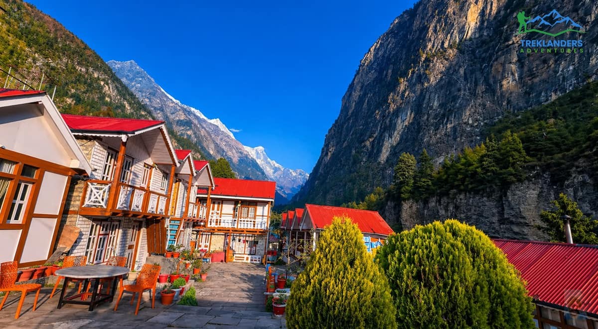 Guesthouses along the Annapurna Circuit Trek.