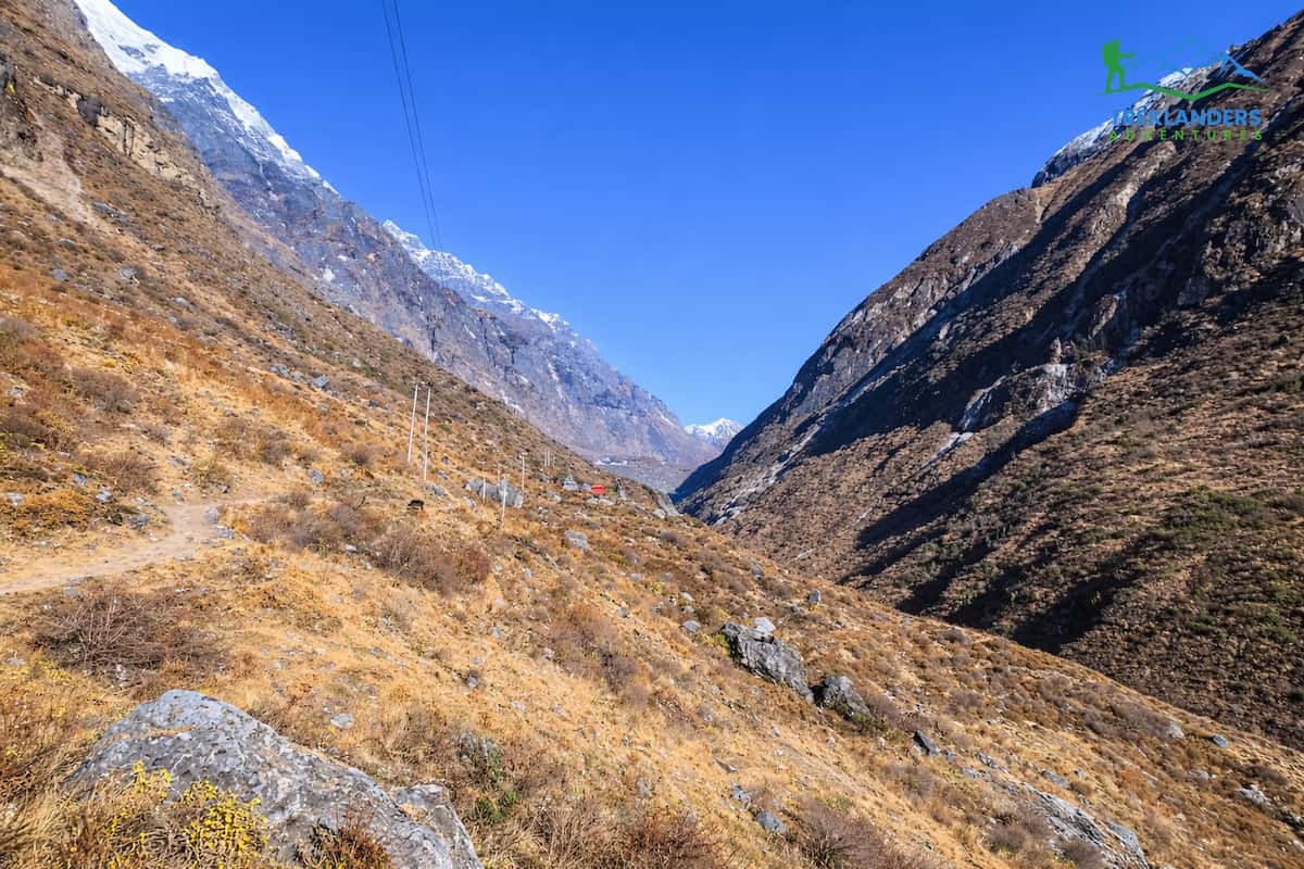 Trail from Ghoda Tabela to Langtang Village