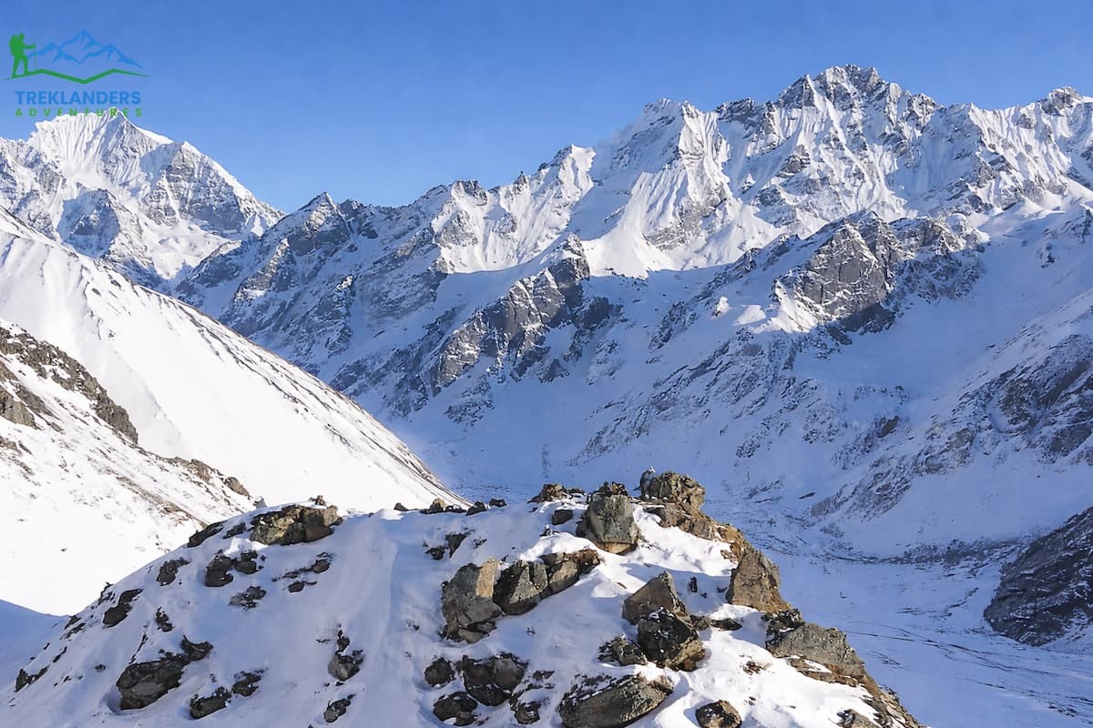 View from Kyanjin Ri- Langtang Valley Trek