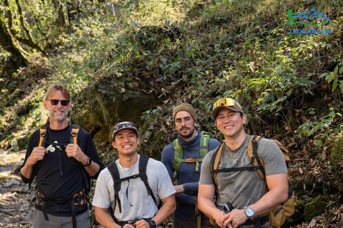 Trail along the Langtang Valley Trek