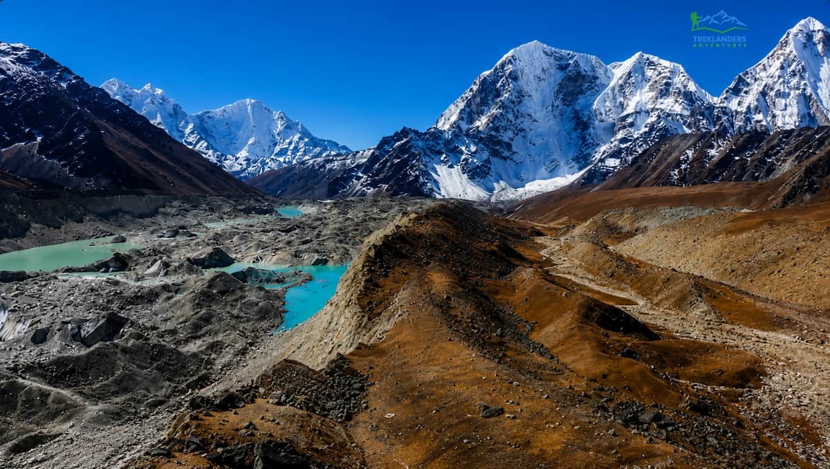 Glacier view along the Everest Region