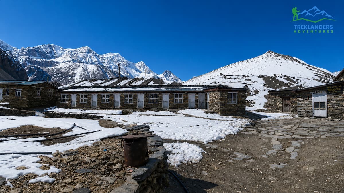 Teahouse Lodge Accommodation at High Camp During the Annapurna Circuit Trek
