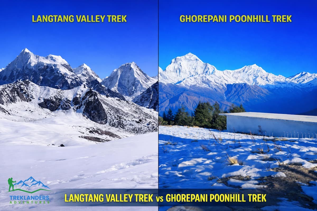Langtang Valley Trek vs Ghorepani Poonhill Trek