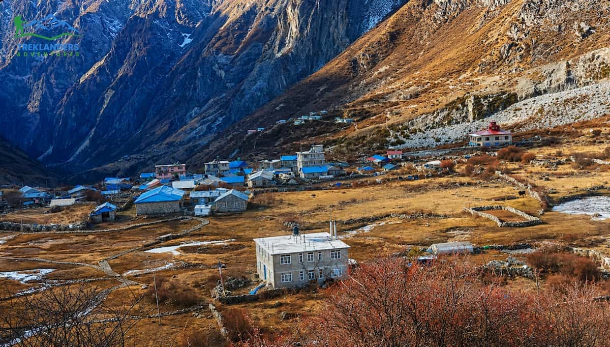 Langtang Village after earthquake