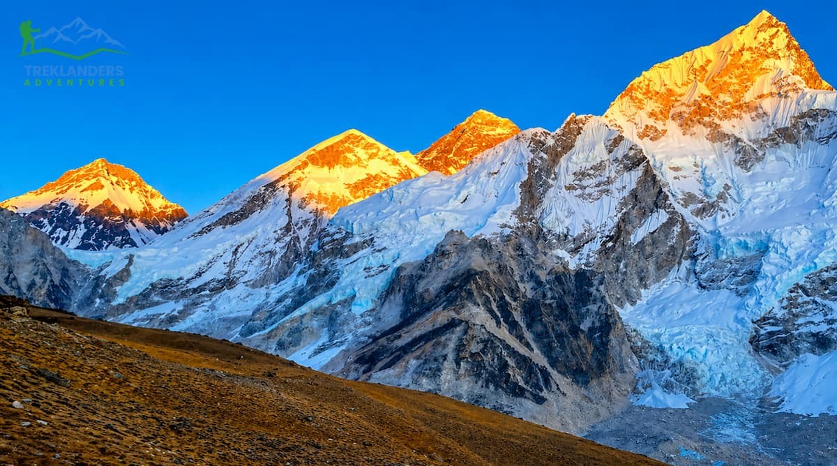 Sunset over Mount Everest as seen from Kala Patthar during the Everest Base Camp Trek