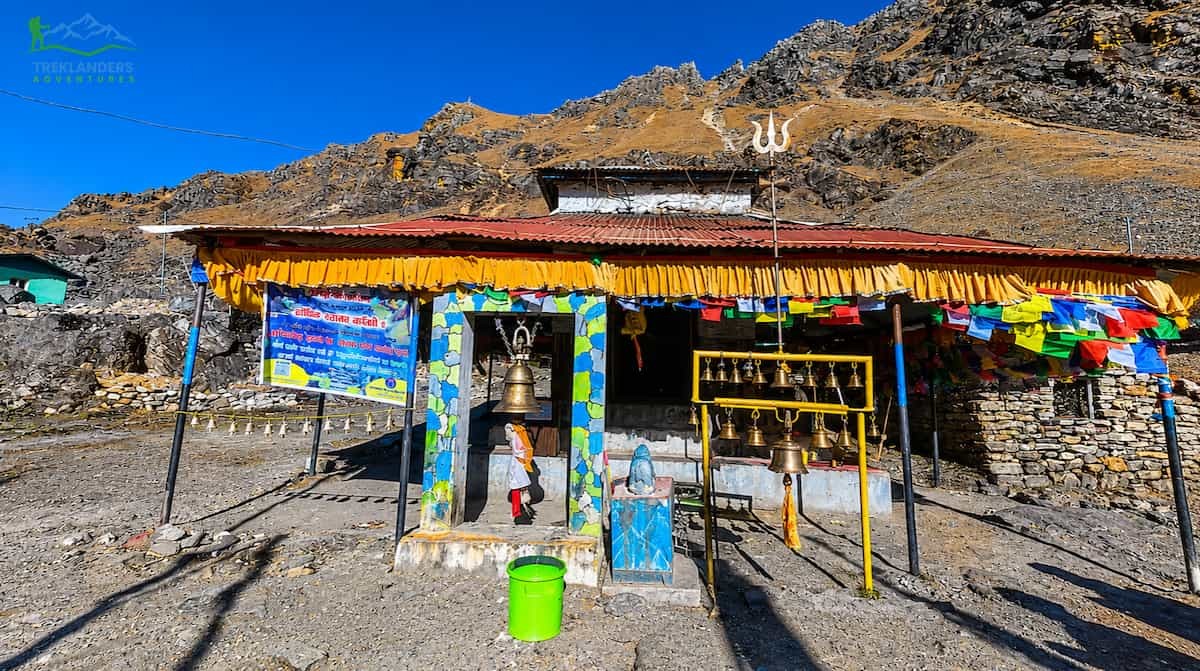 Lord Shiva Temple- Gosaikunda Lake Trek