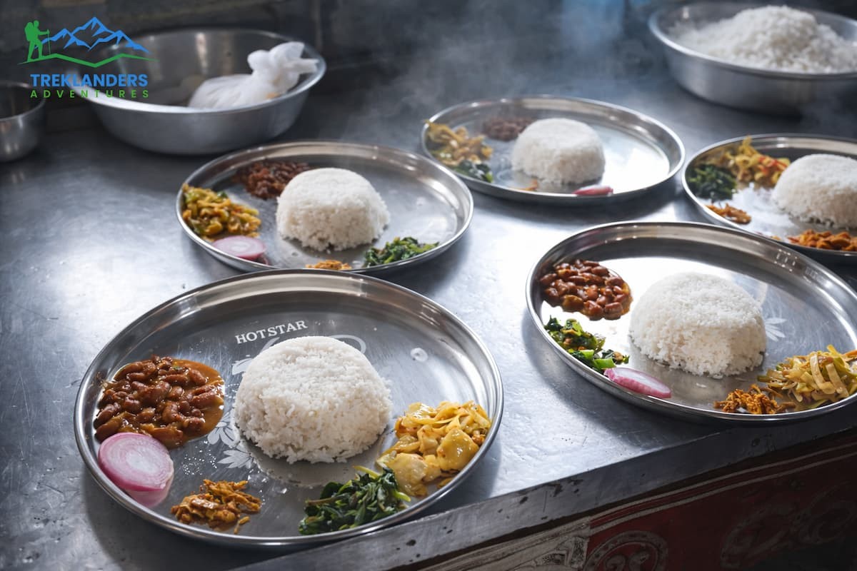 Food on the Mardi Himal Trek