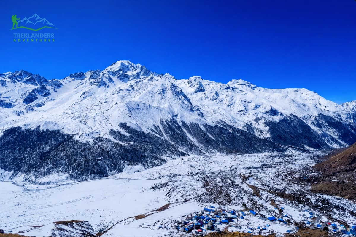 Snowfall in Kyanjin Valley- Langtang Valley Trek