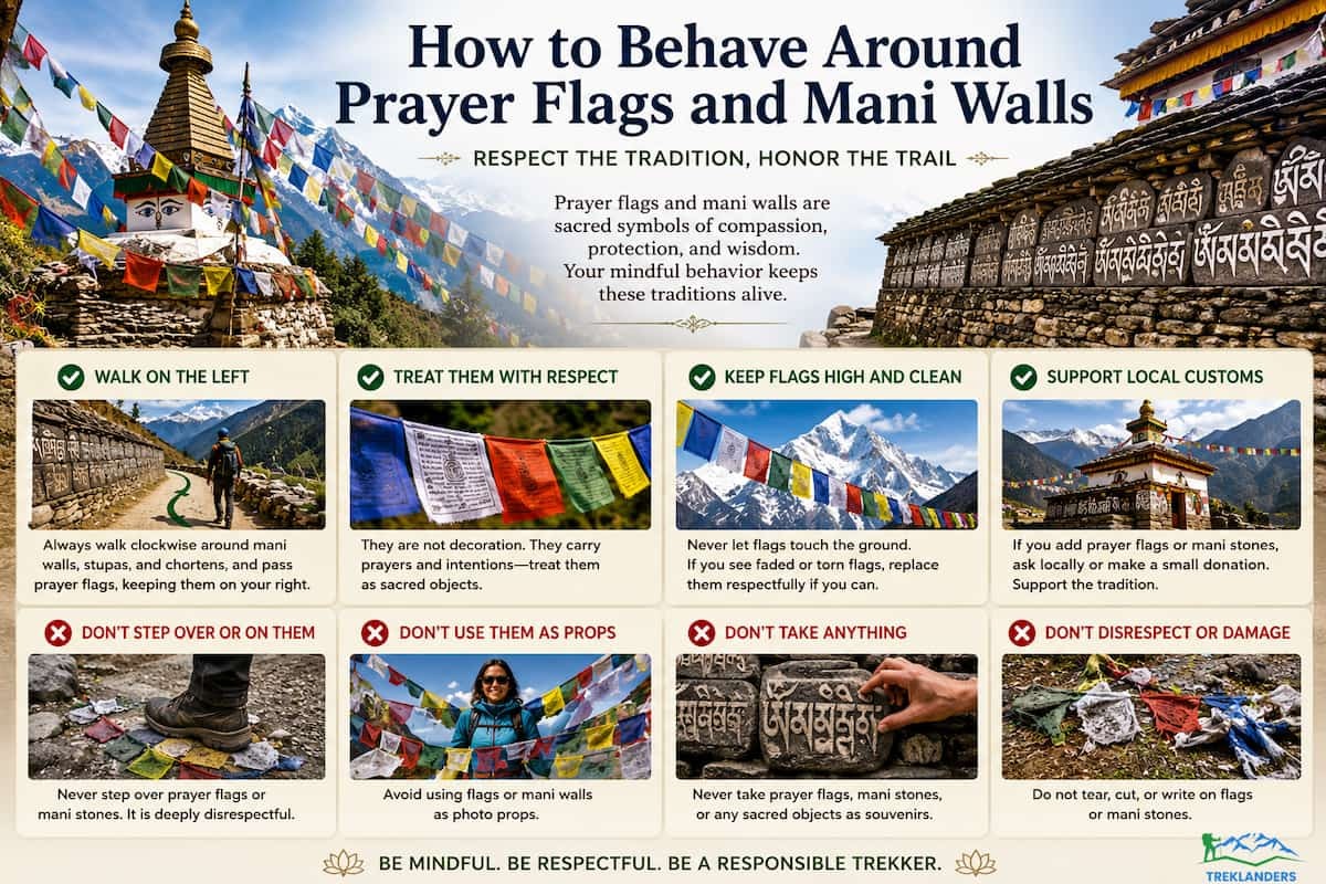How to Behave Around Prayer Flags and Mani Walls