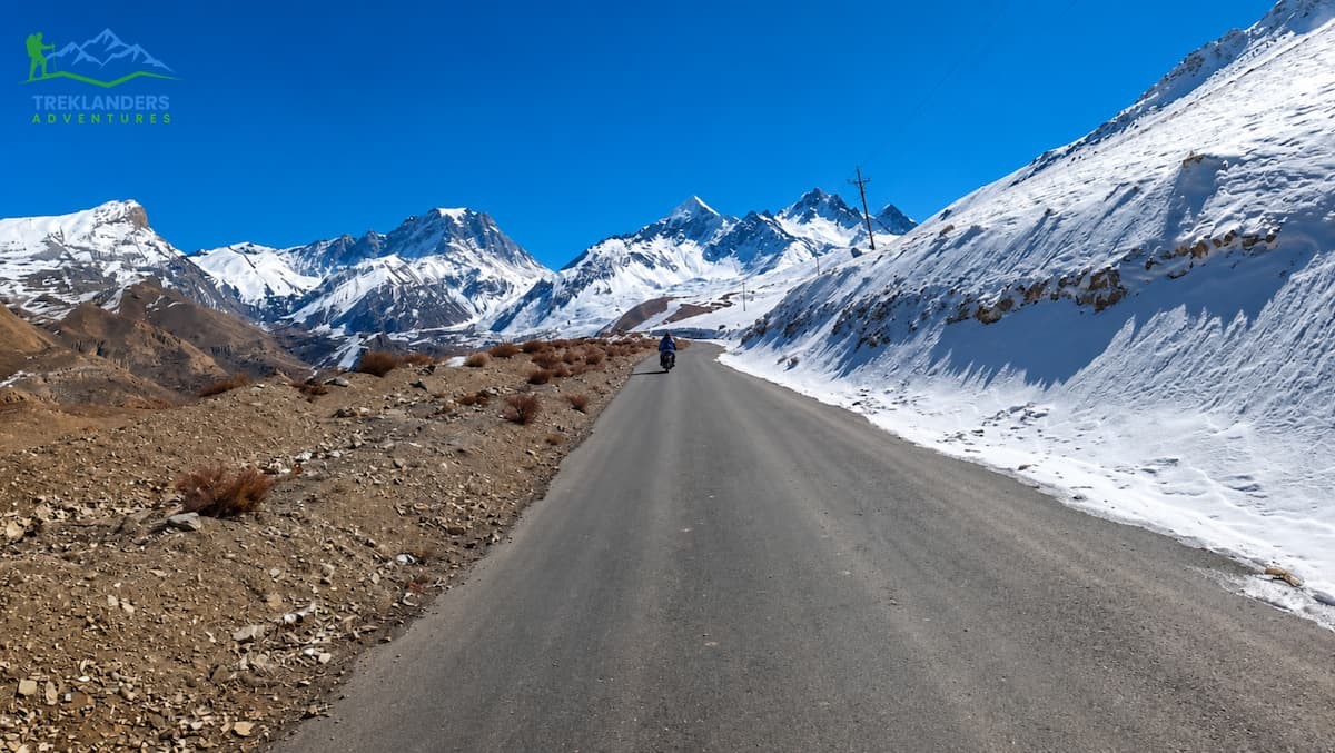 Stunning Winter Landscape in the Upper Mustang Region