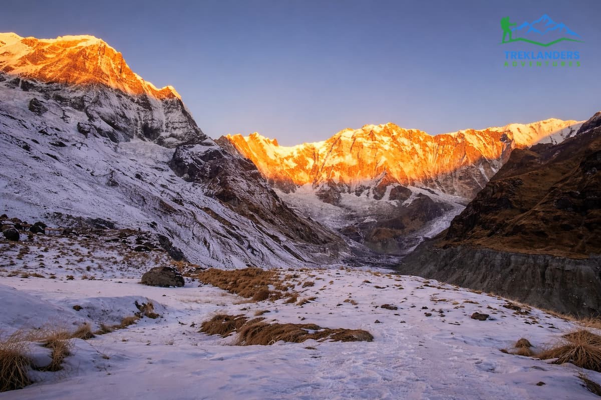 Sunrise view from Annapurna Base Camp