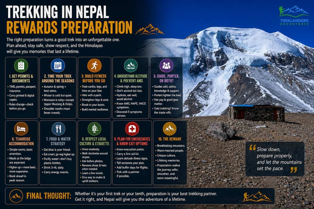 Trekking in Nepal Rewards Preparation
