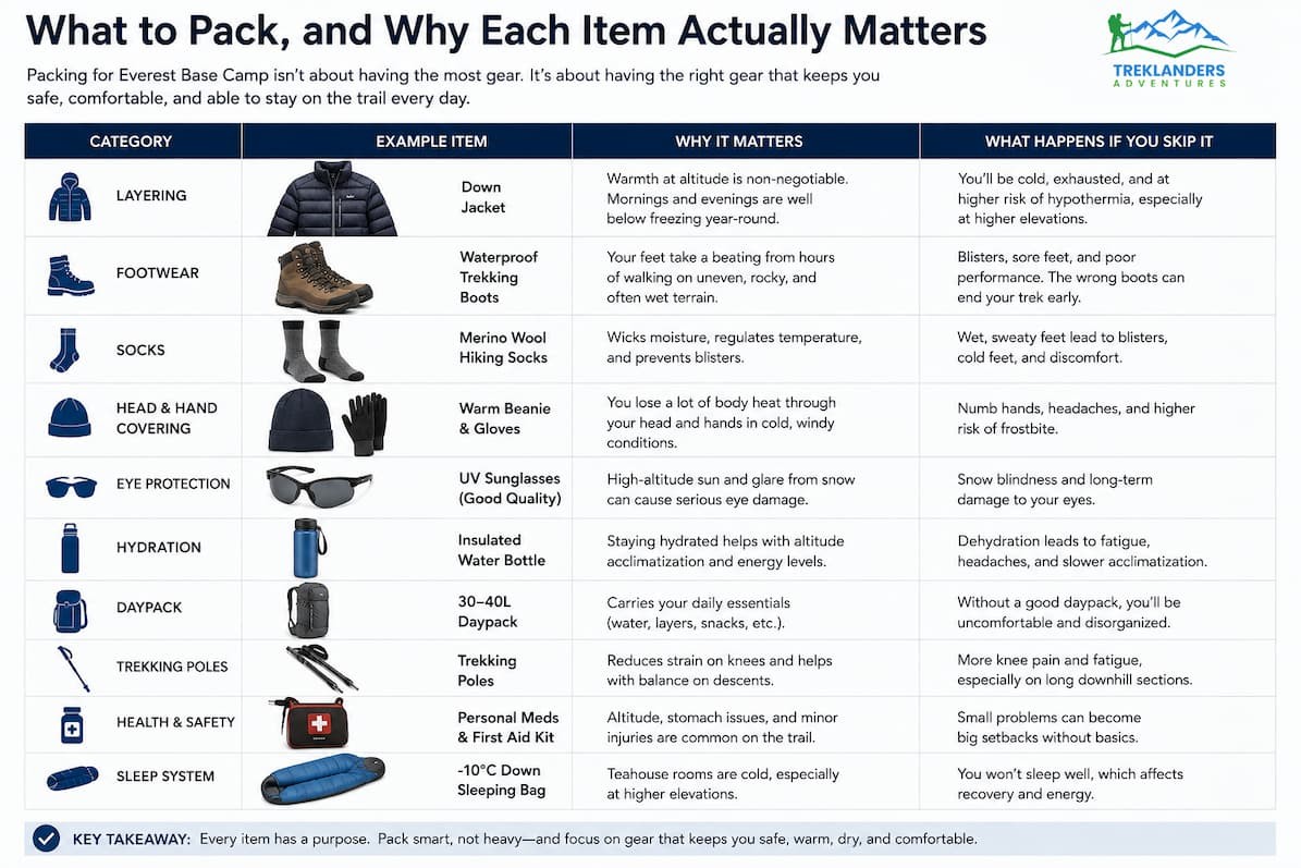 What to Pack, and Why Each Item Actually Matters