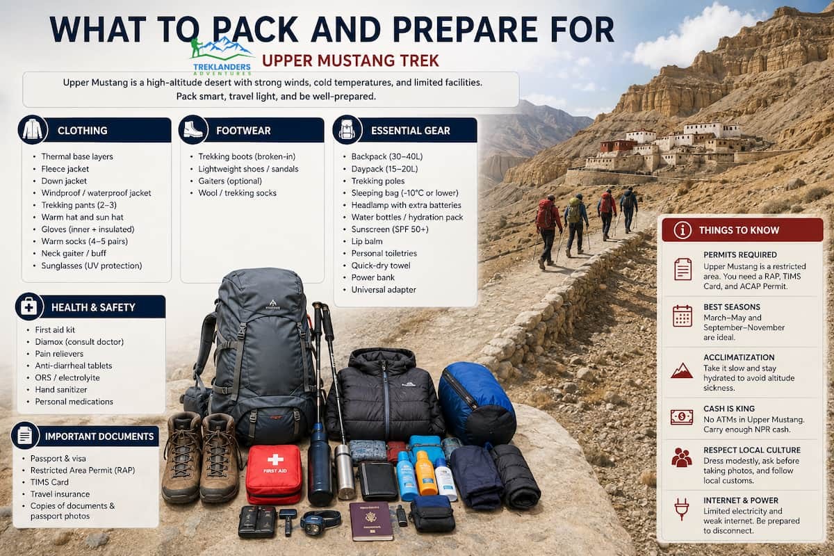 Packing list