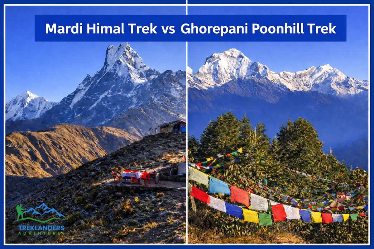 Mardi Himal Trek vs Ghorepani&nbsp;Poon Hill Trek