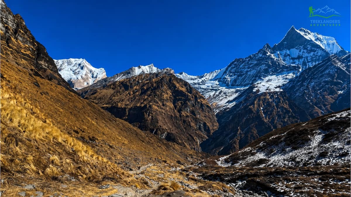 Downhill trail from Annapurna Base Camp