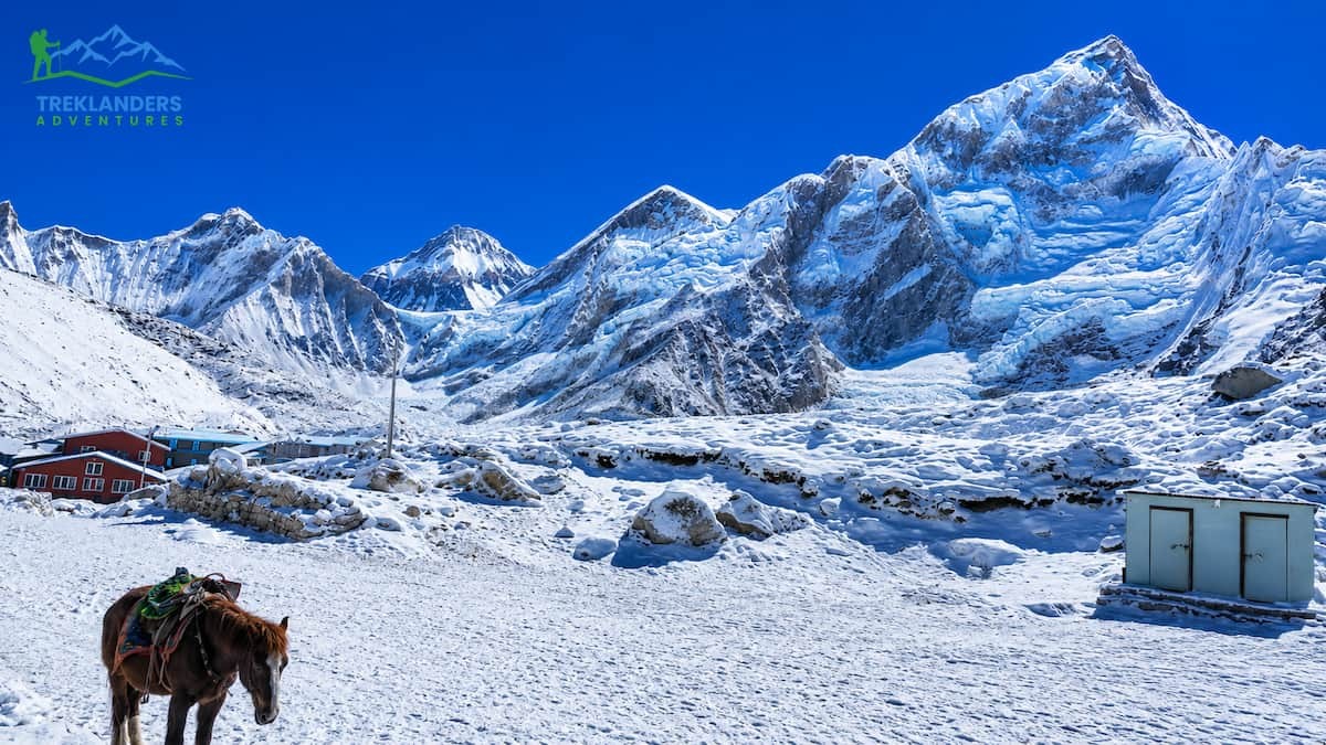 Gorakshep- Entire view of Everest Base Camp