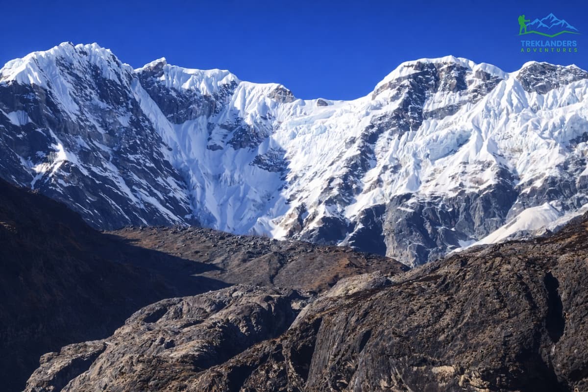 Gorgeous view of Langtang Lirung from Mundu Village