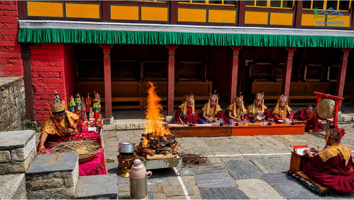 Celebration of Mani Rimdu at Tengboche Monastery