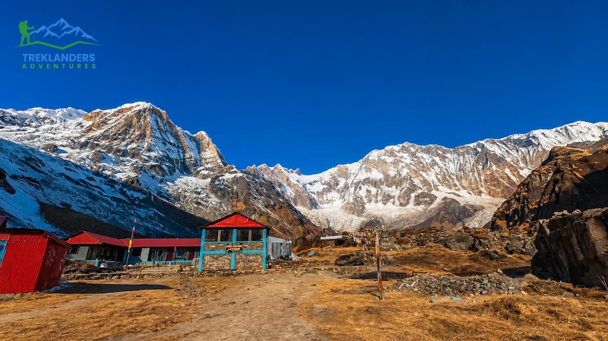 Teahouse lodges at Annapurna Base Camp.