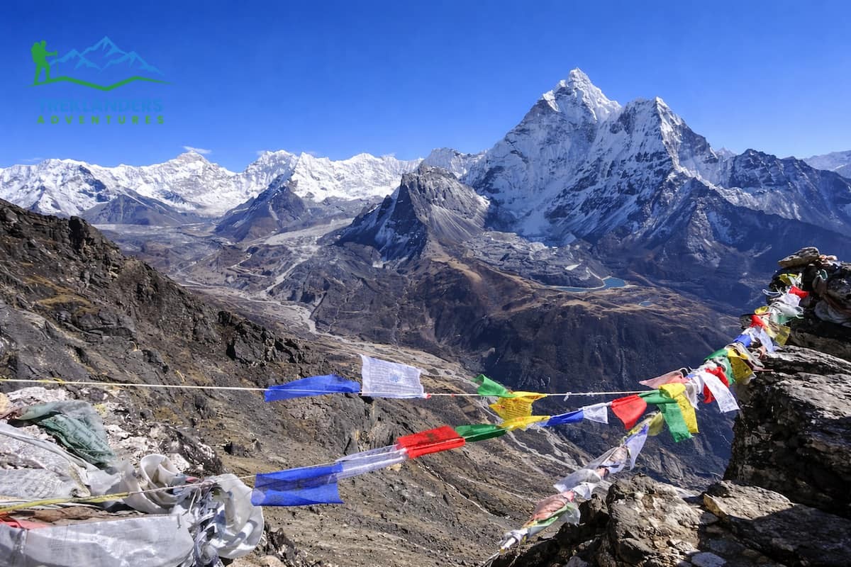 Panoramic view of Mount Ama Dablam from Nangkartshang Peak - Everest Base Camp Trek