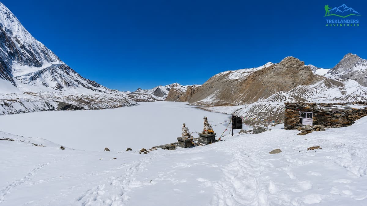 Tilicho lake in Winter