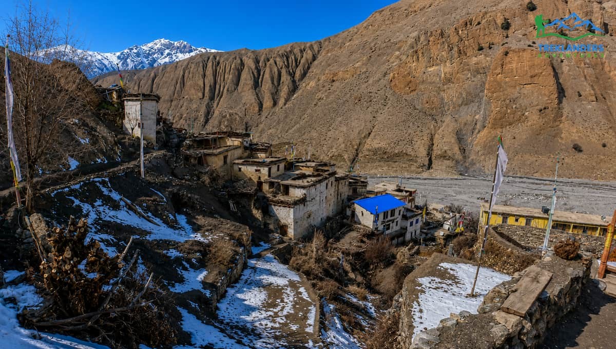 Accommodation in Winter - Upper Mustang Trek