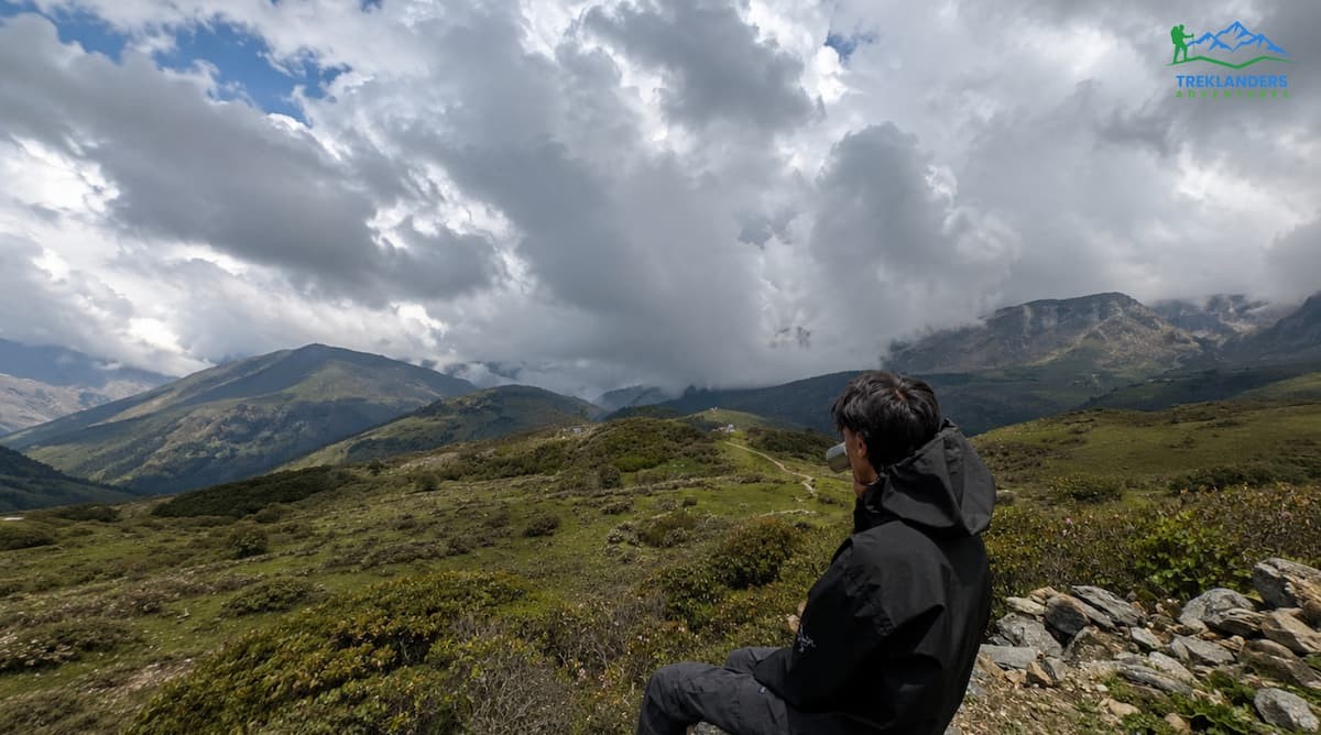 Dramatic Monsoon Clouds Over the Gosaikunda Lake Trek Route