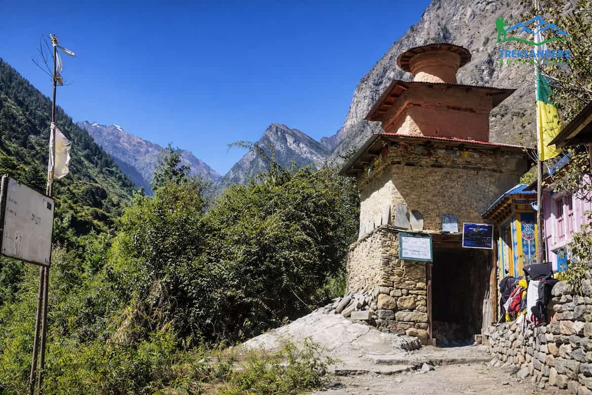 Ancient Stupa- Manaslu circuit Trek