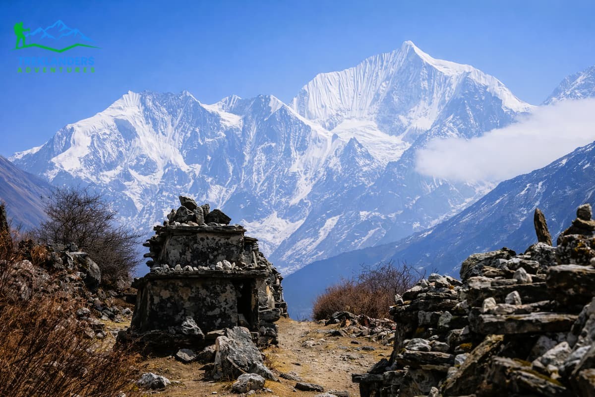 Mani wall- Langtang Valley Trek