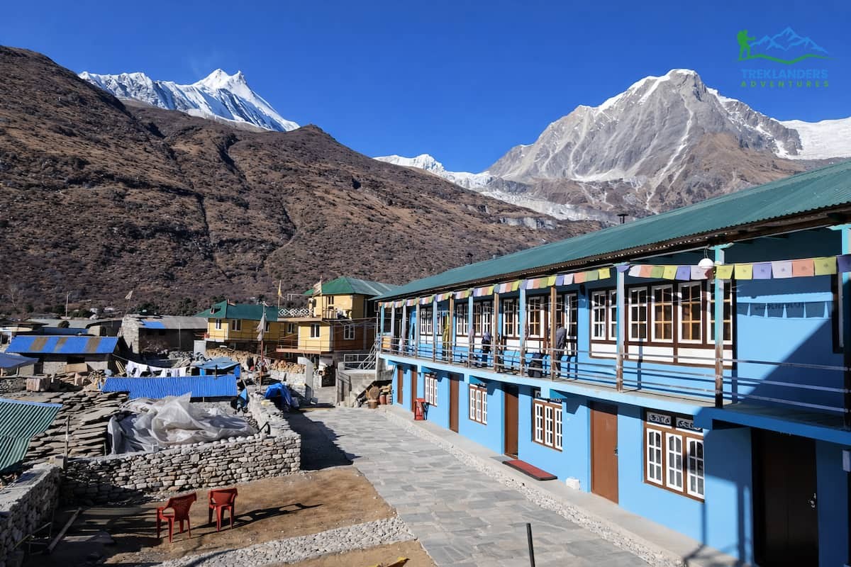 Traditional Teahouses and Lodges in Samagaun – Manaslu Circuit Trek