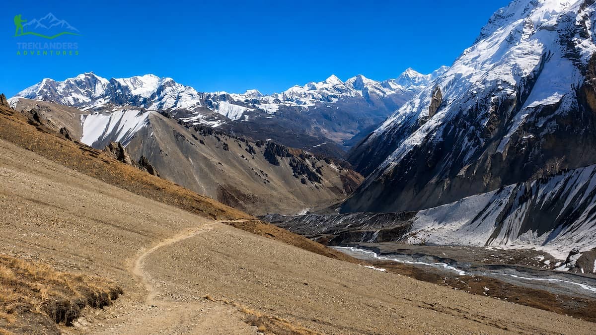 Trail Along the Annapurna Circuit Trek