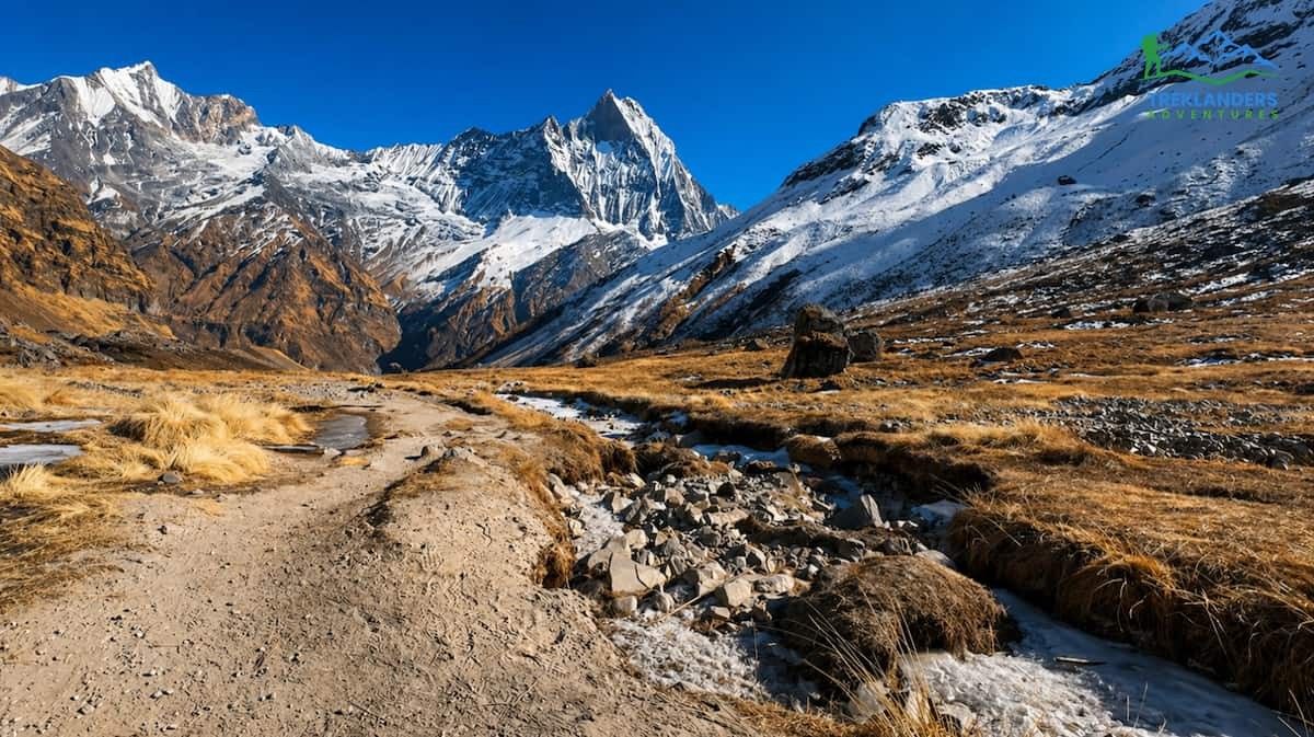Trail along the Annapurna Base Camp