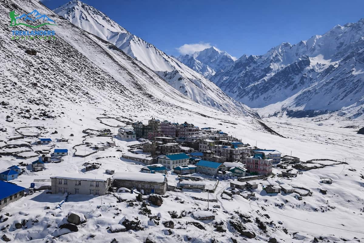 Kyanjin Valley in Winter- Langtang Valley Trek