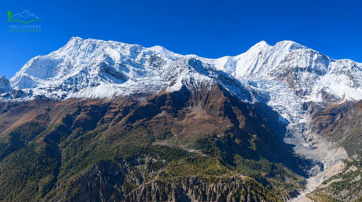 Beautiful mountain view from Manang
