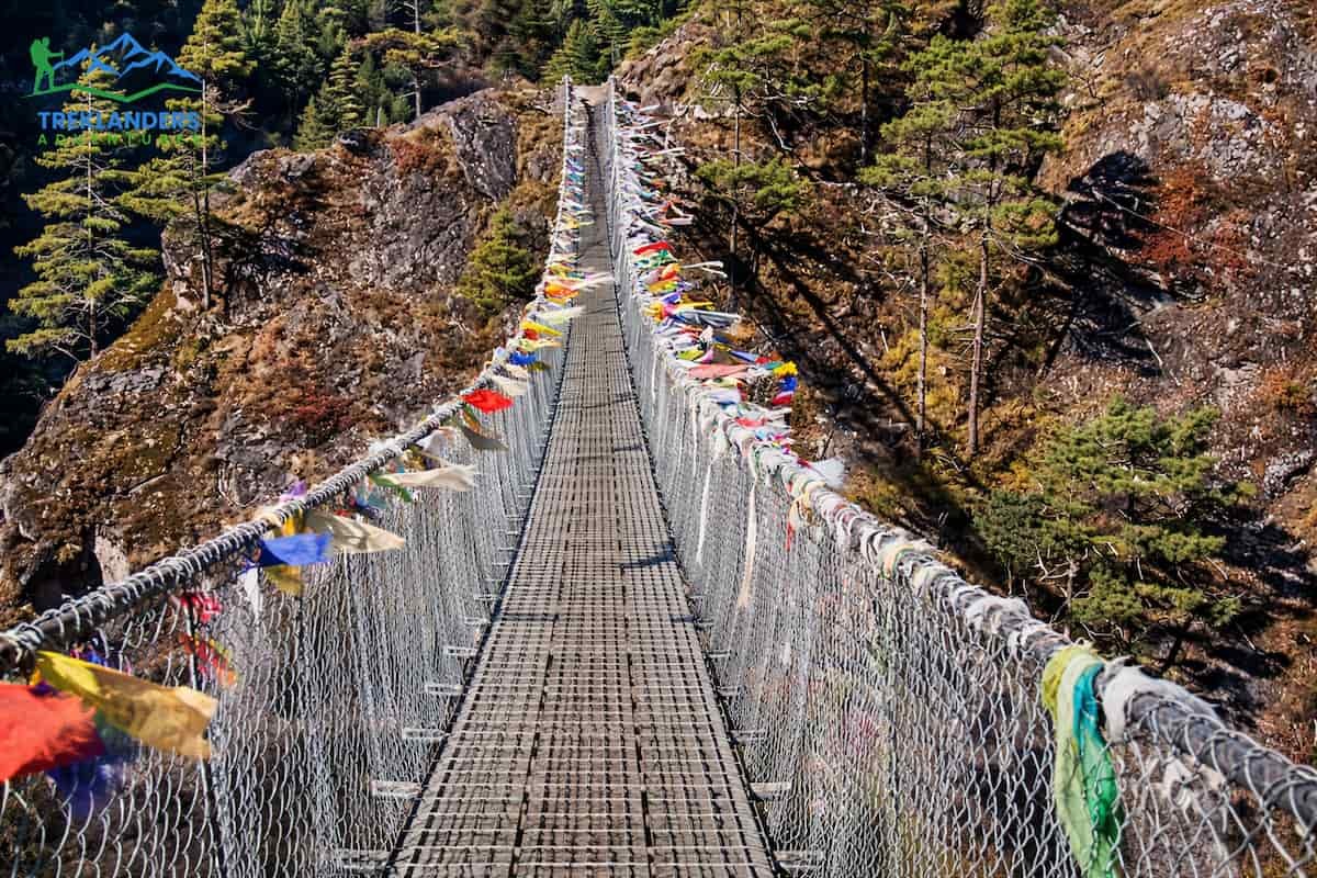 Suspension Bridge – Hillary Bridge- Gokyo valley Trek