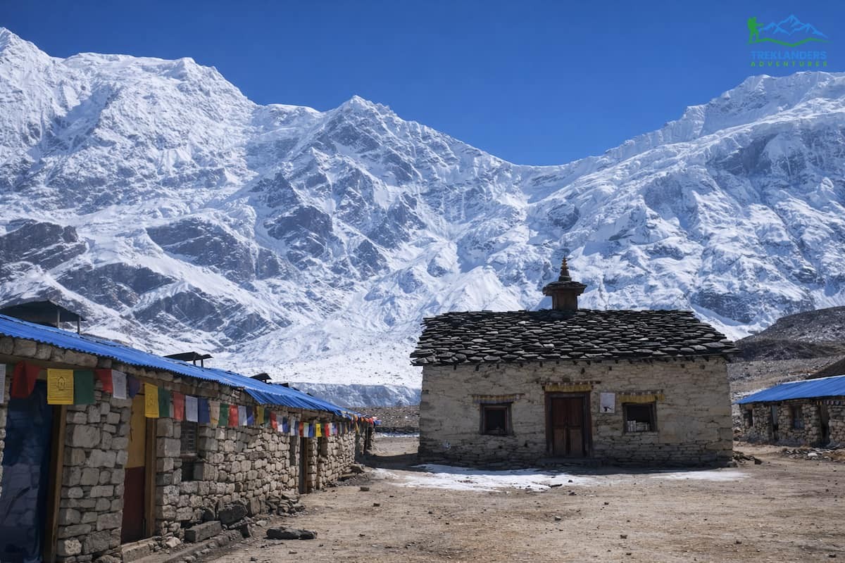 Pungen Gompa during the Manaslu Circuit Trek.